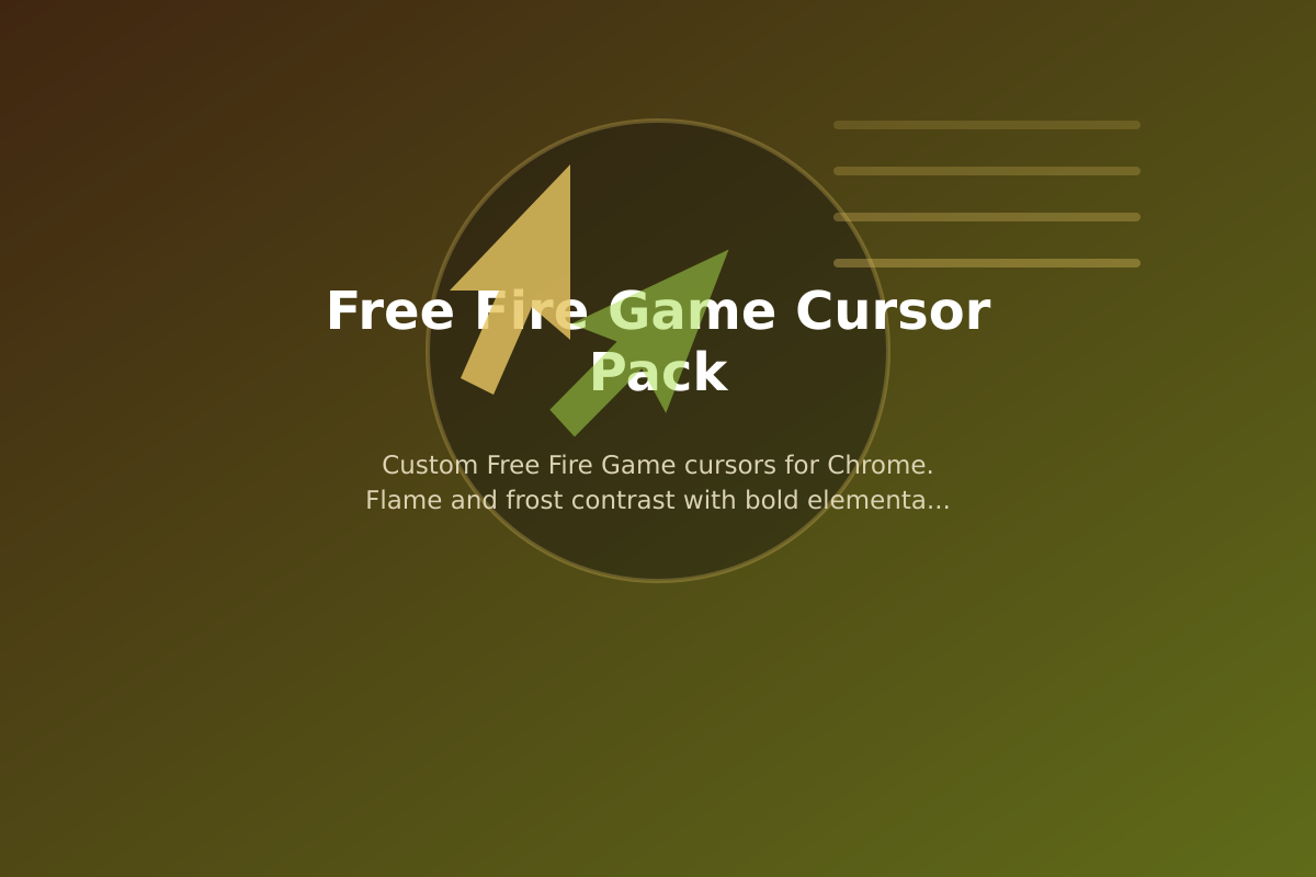 Free Fire Game Cursor Pack