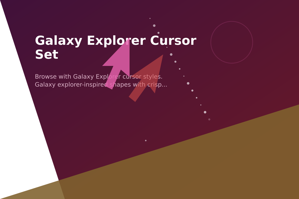 Galaxy Explorer Cursor Set