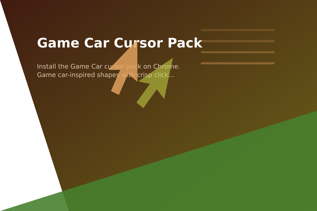 Game Car Cursor Pack