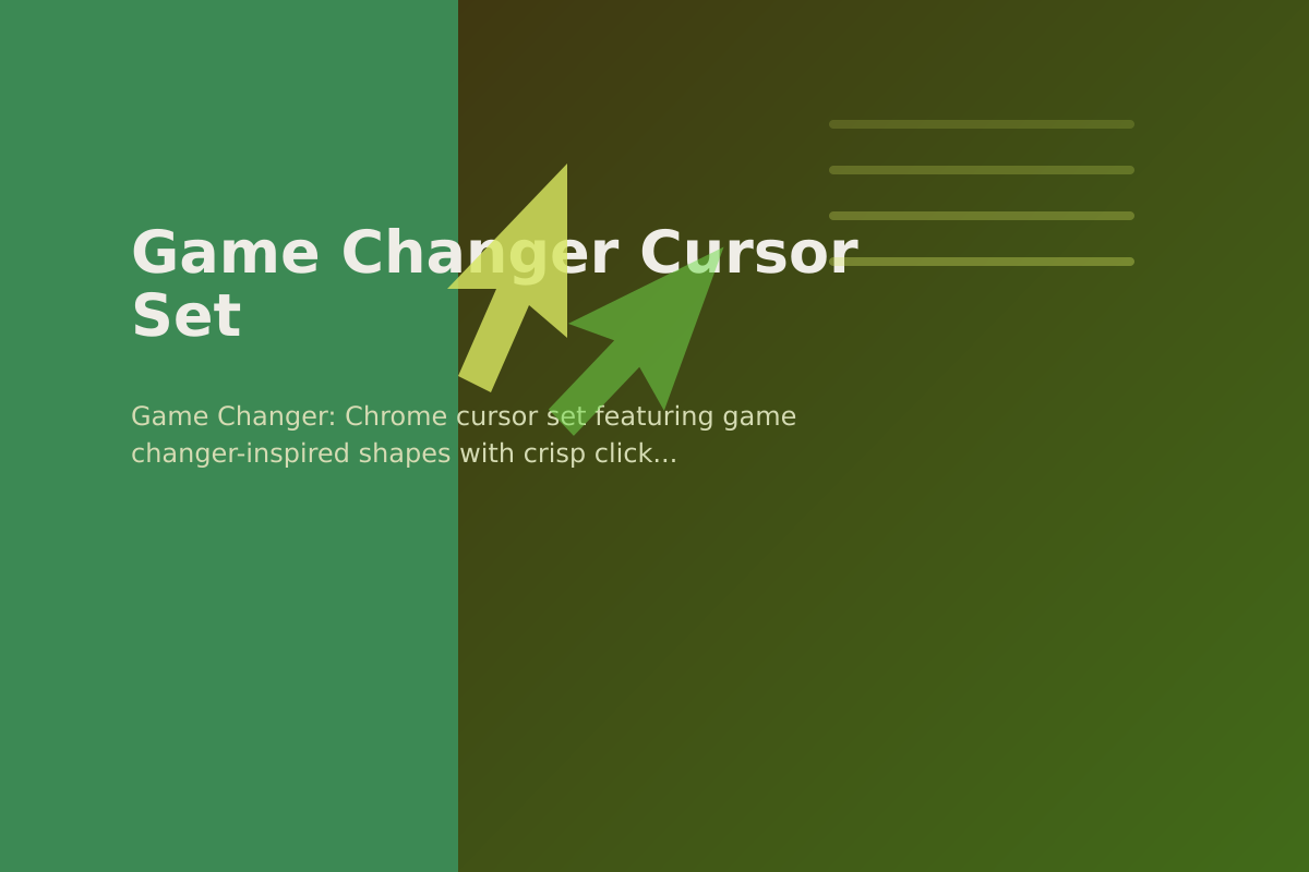 Game Changer Cursor Set