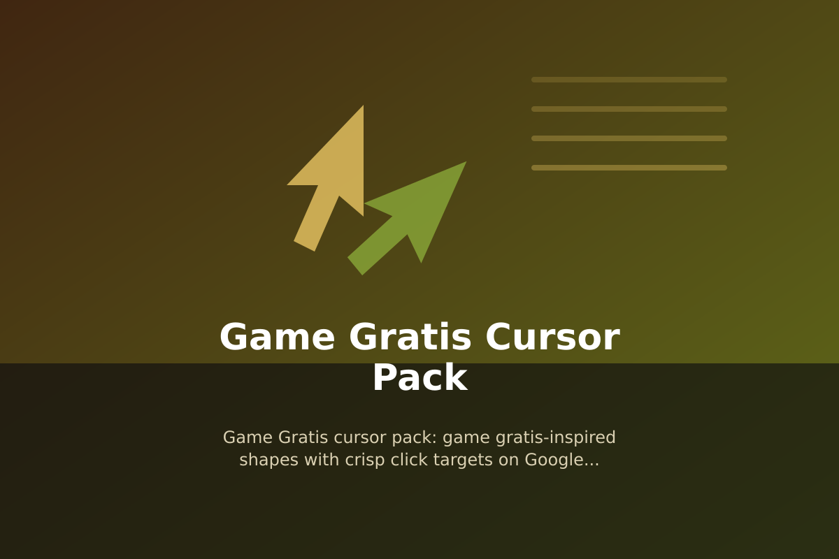 Game Gratis Cursor Pack