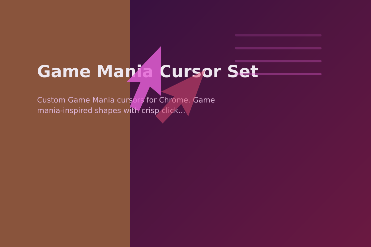 Game Mania Cursor Set