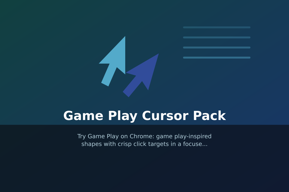 Game Play Cursor Pack