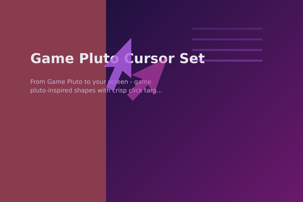 Game Pluto Cursor Set