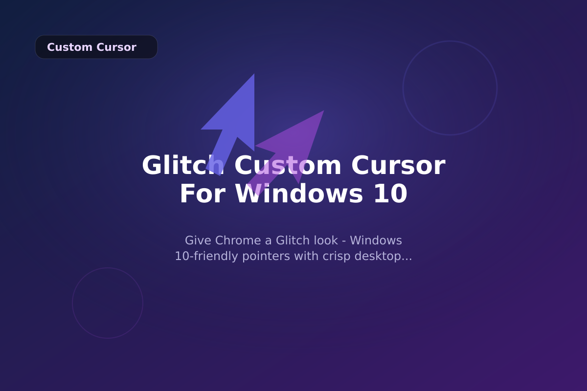 Glitch Custom Cursor for Windows 10