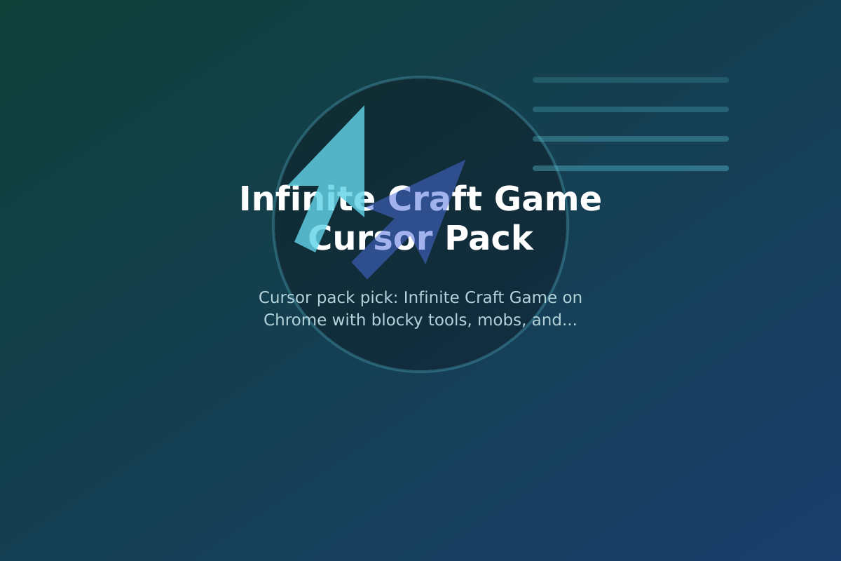 Infinite Craft Game Cursor Pack