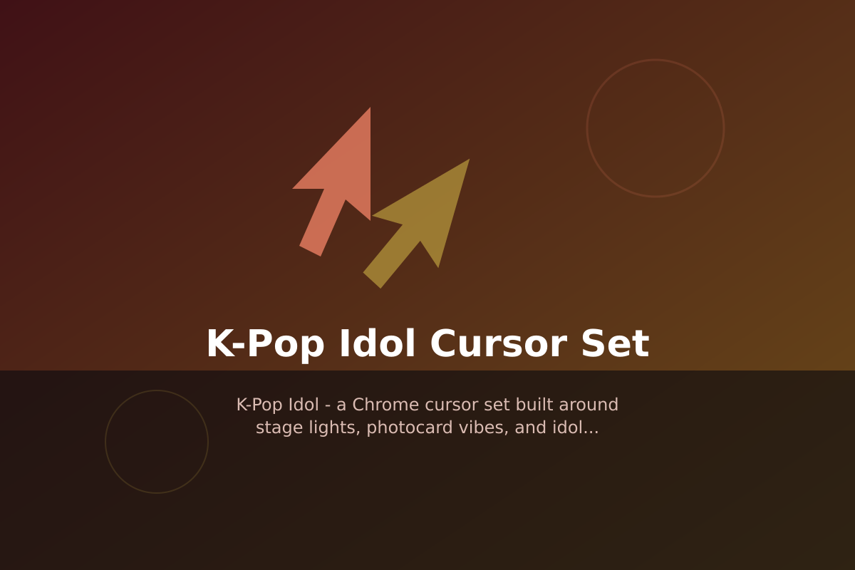 K-Pop Idol Cursor Set
