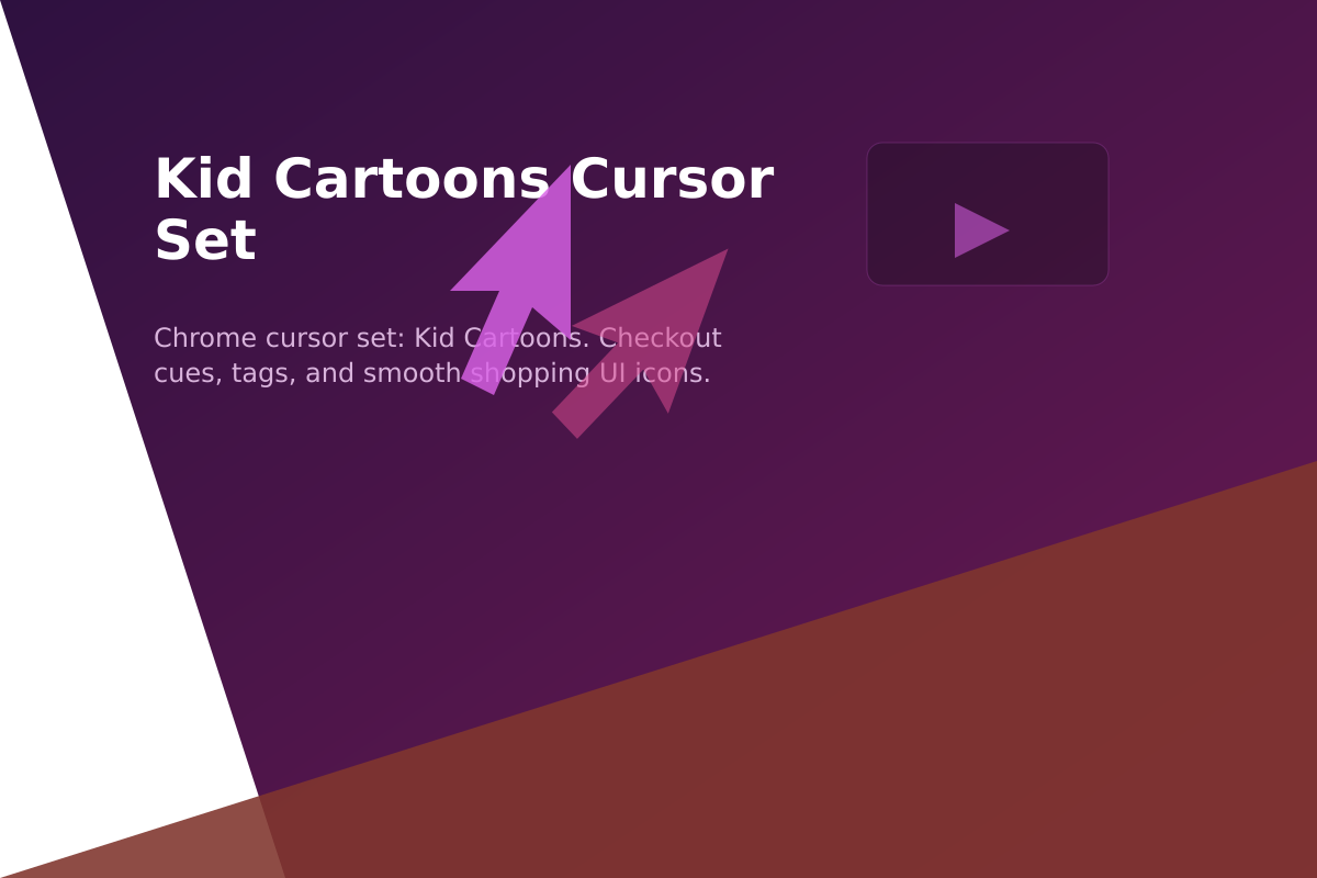 Kid Cartoons Cursor Set