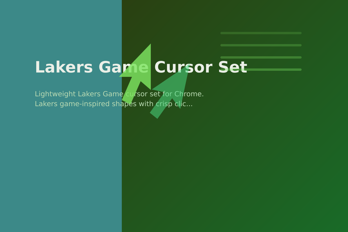 Lakers Game Cursor Set
