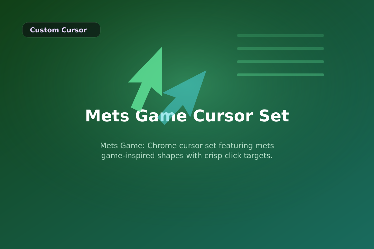 Mets Game Cursor Set