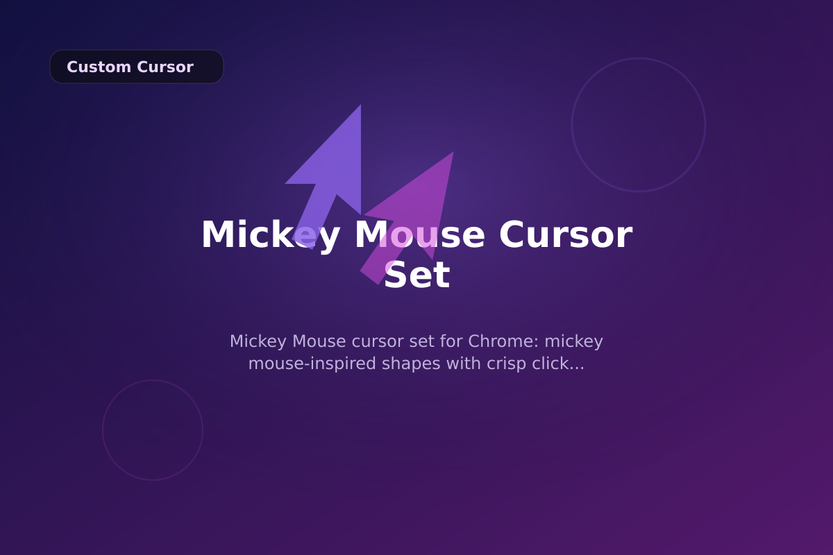 Mickey Mouse Cursor Set