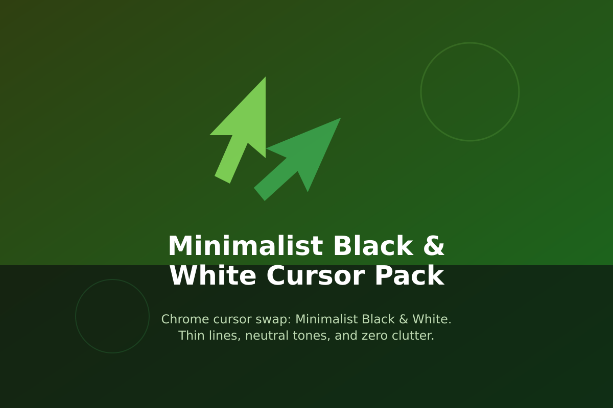 Minimalist Black & White Cursor Pack