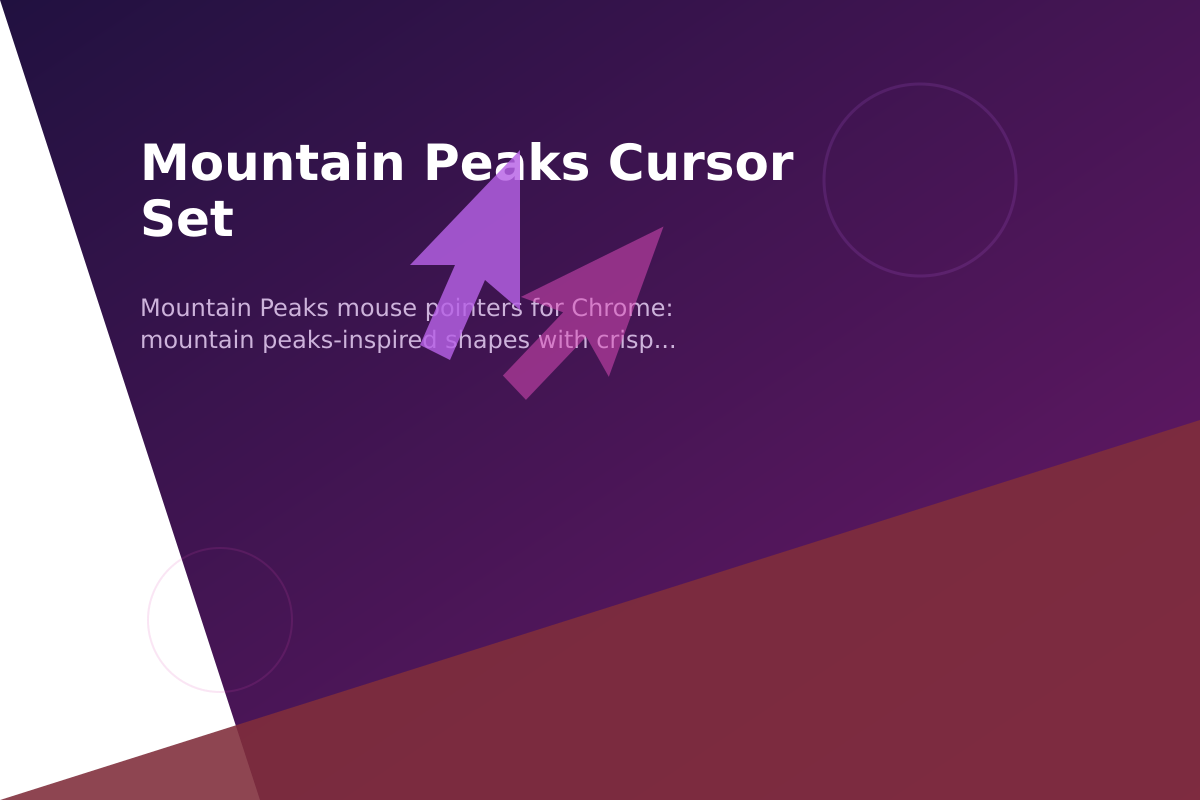 Mountain Peaks Cursor Set