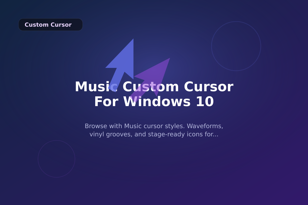 Music Custom Cursor for Windows 10