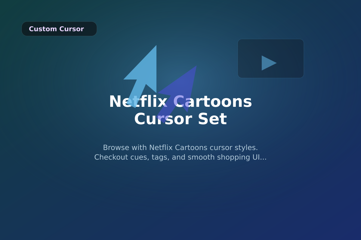 Netflix Cartoons Cursor Set