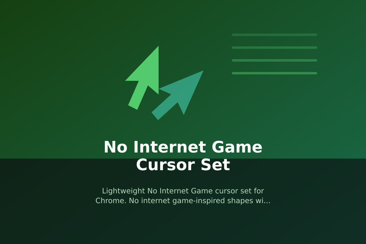 No Internet Game Cursor Set