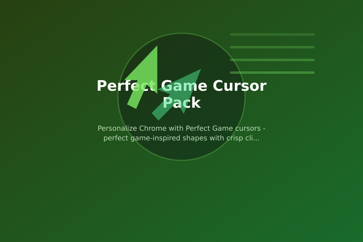 Perfect Game Cursor Pack