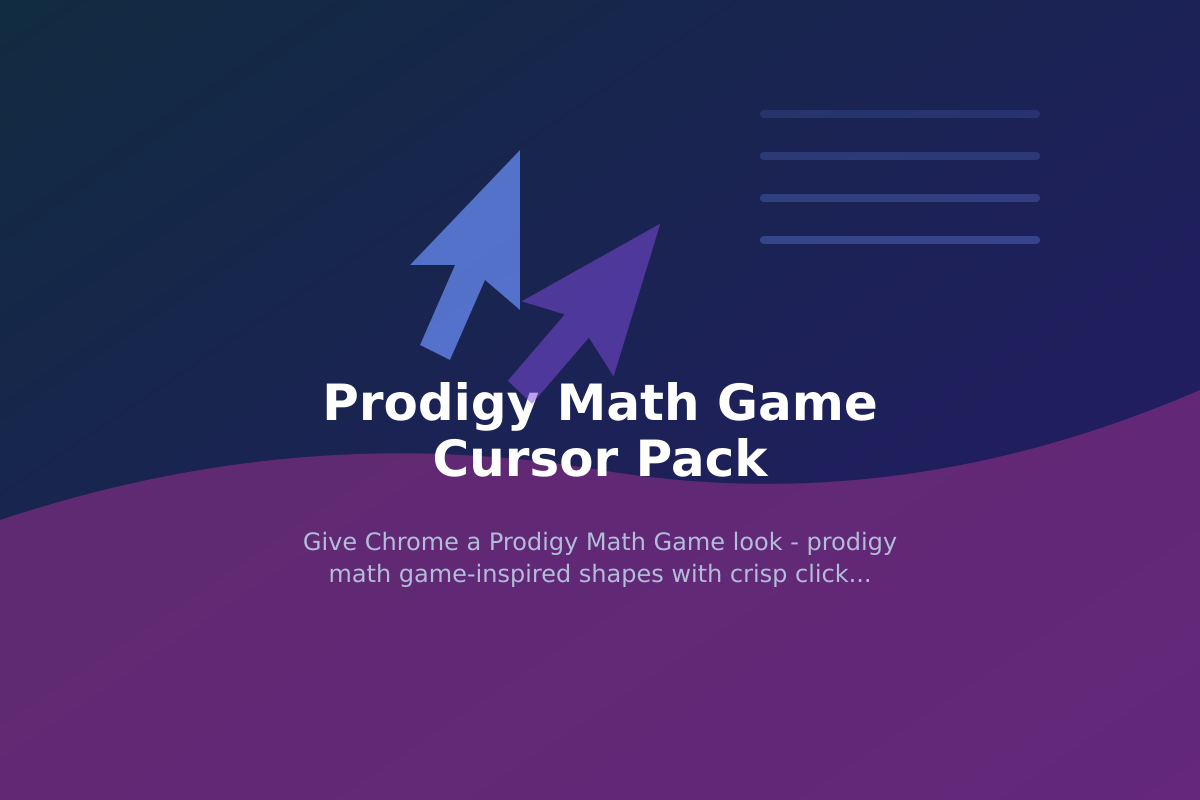 Prodigy Math Game Cursor Pack