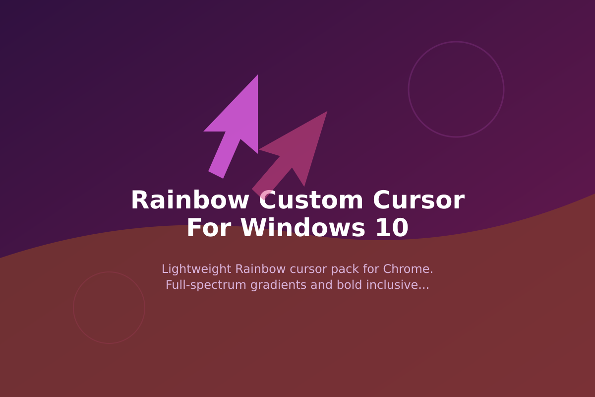 Rainbow Custom Cursor for Windows 10