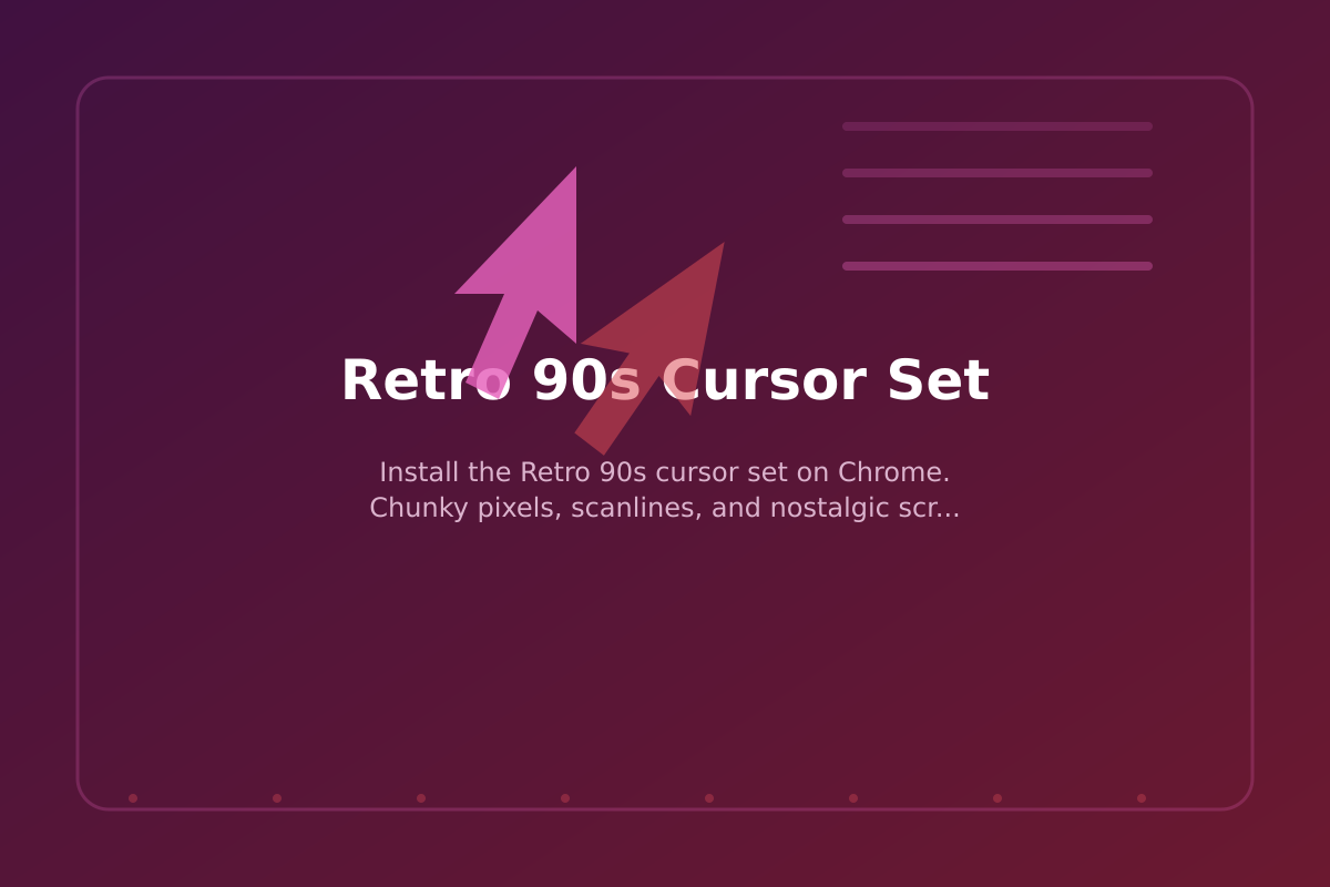 Retro 90s Cursor Set
