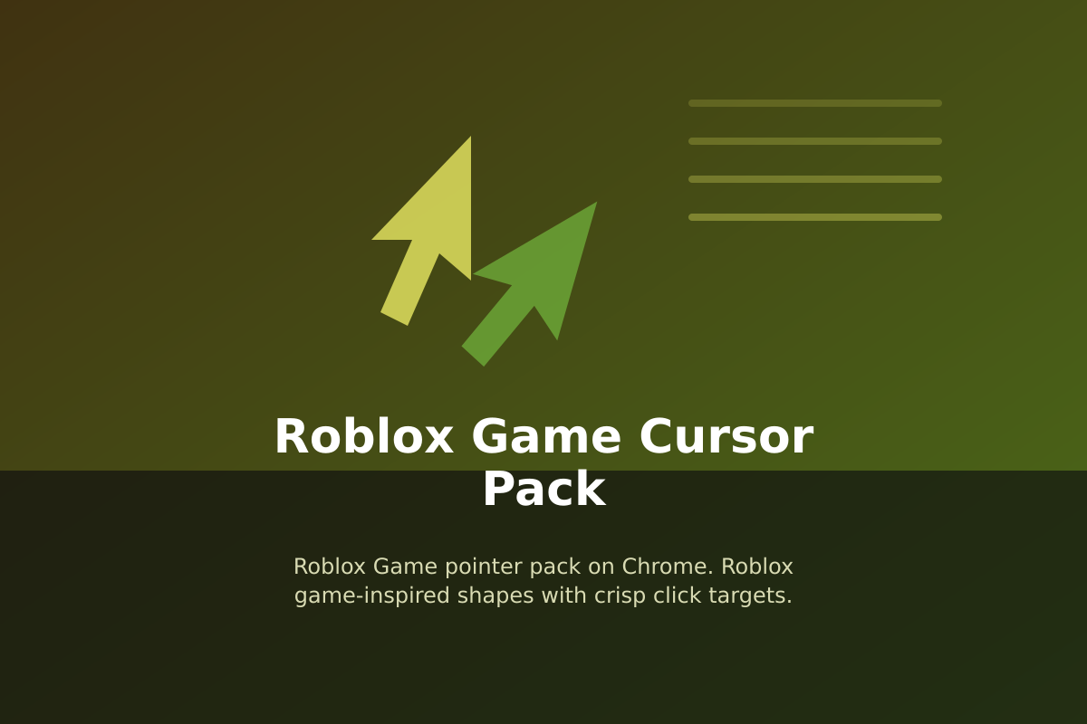 Roblox Game Cursor Pack