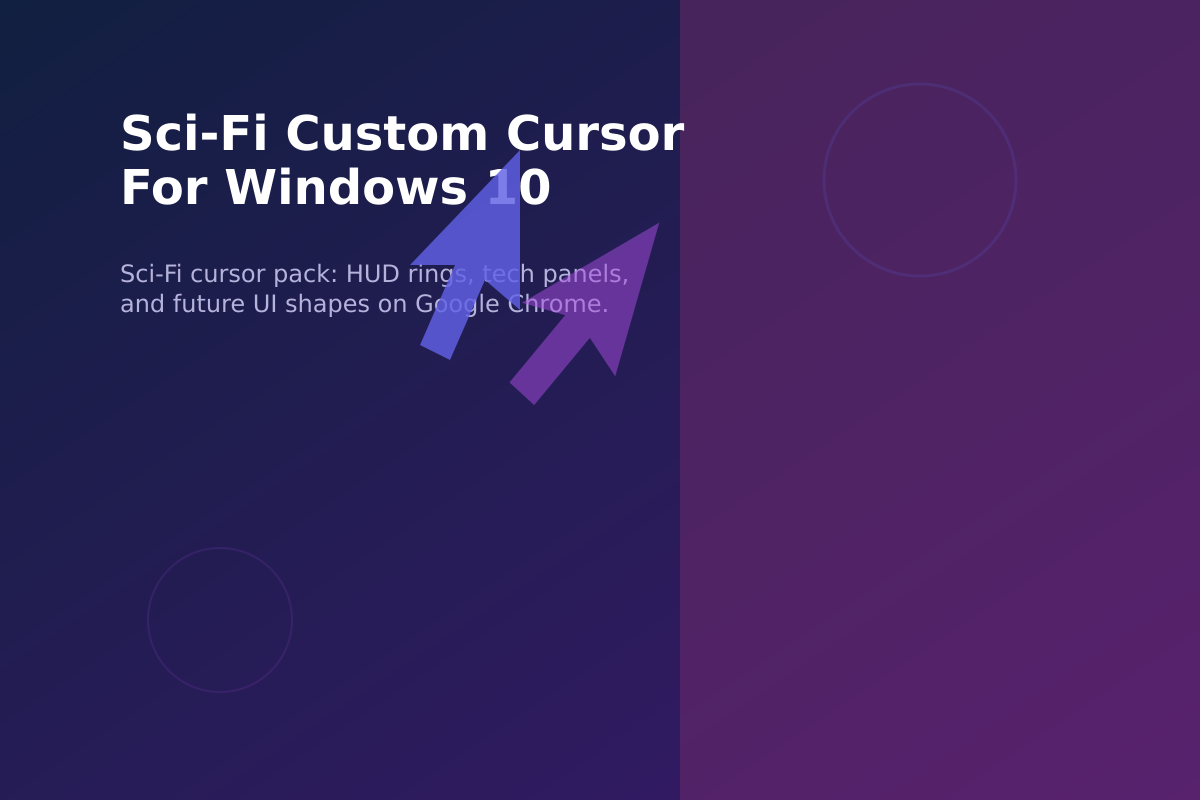Sci-Fi Custom Cursor for Windows 10