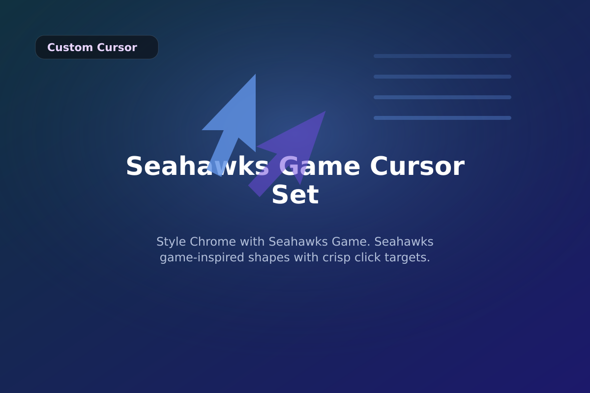 Seahawks Game Cursor Set
