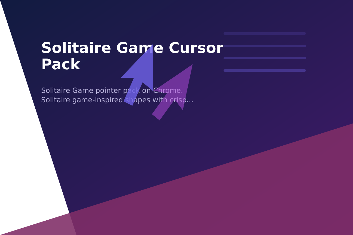 Solitaire Game Cursor Pack