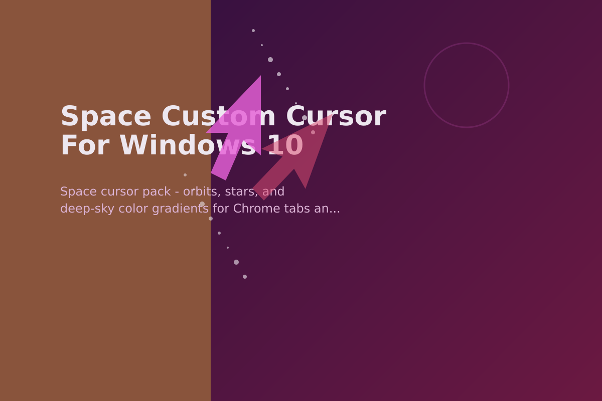 Space Custom Cursor for Windows 10