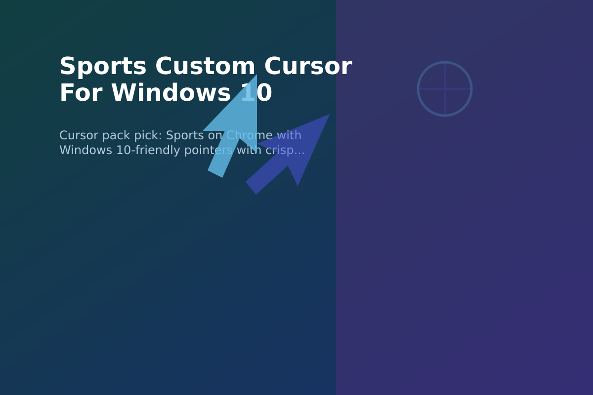 Sports Custom Cursor for Windows 10