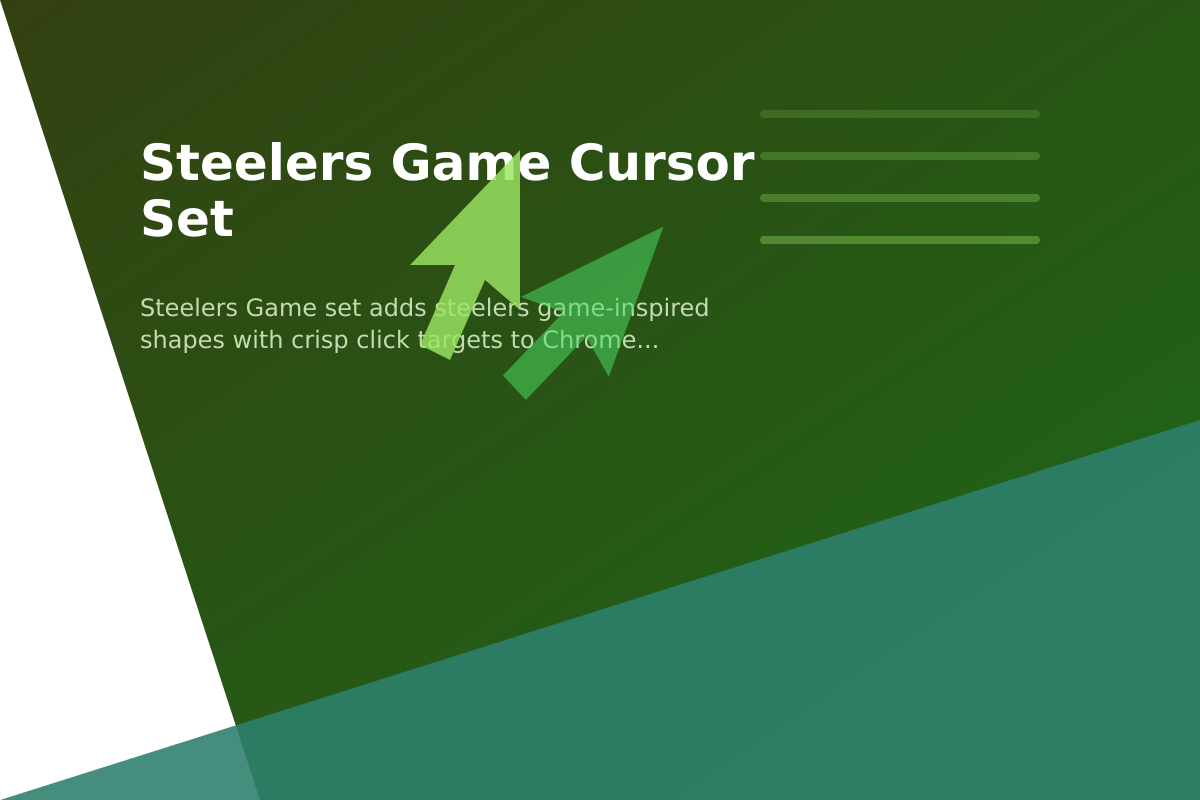 Steelers Game Cursor Set
