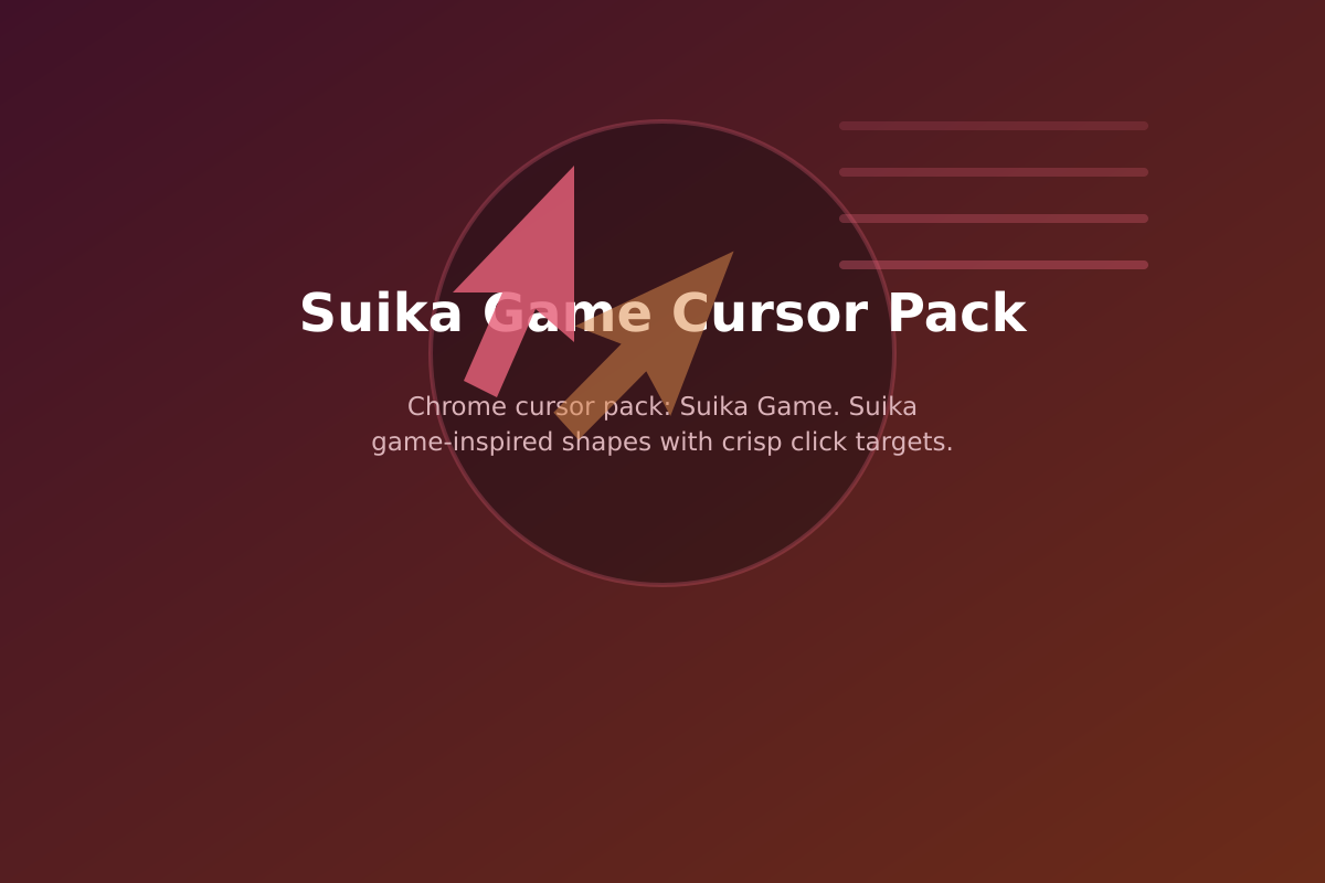 Suika Game Cursor Pack