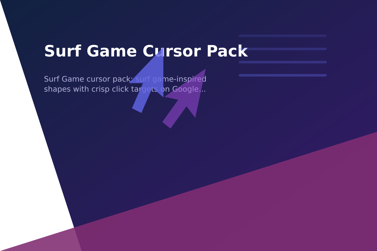 Surf Game Cursor Pack
