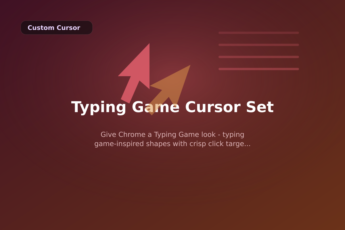 Typing Game Cursor Set