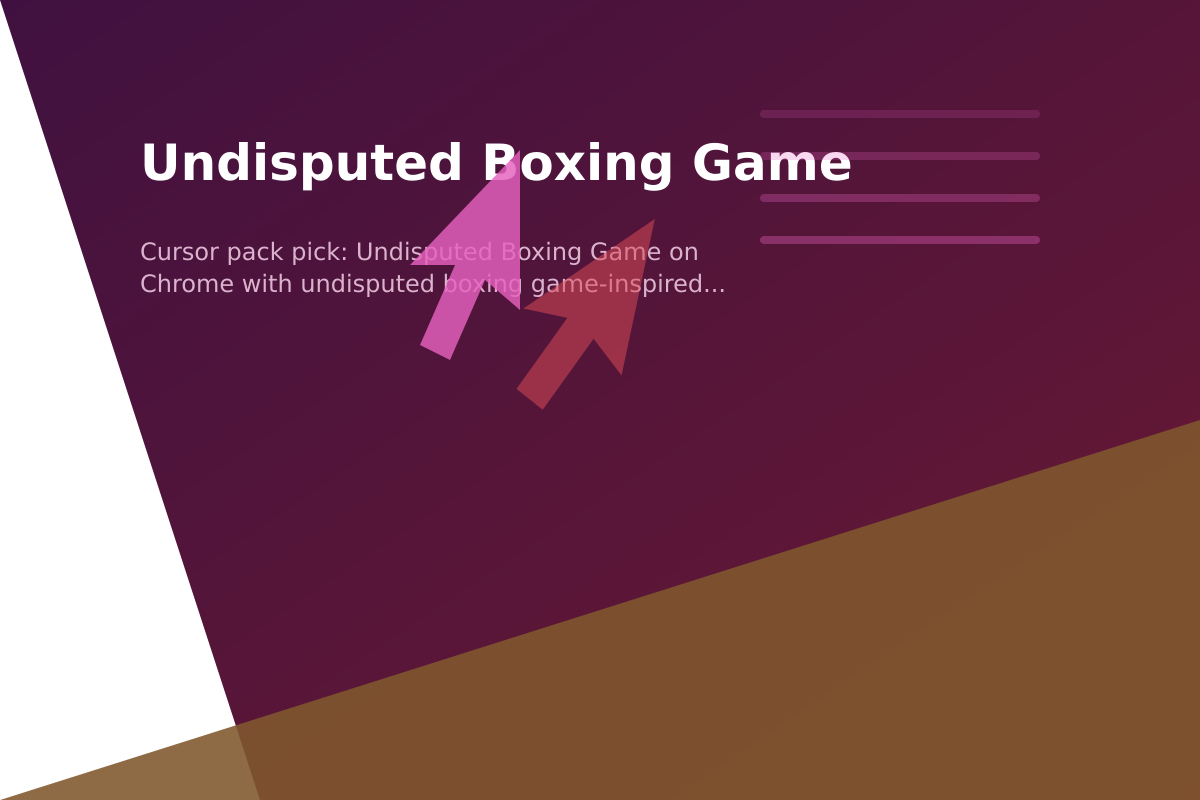 Undisputed Boxing Game