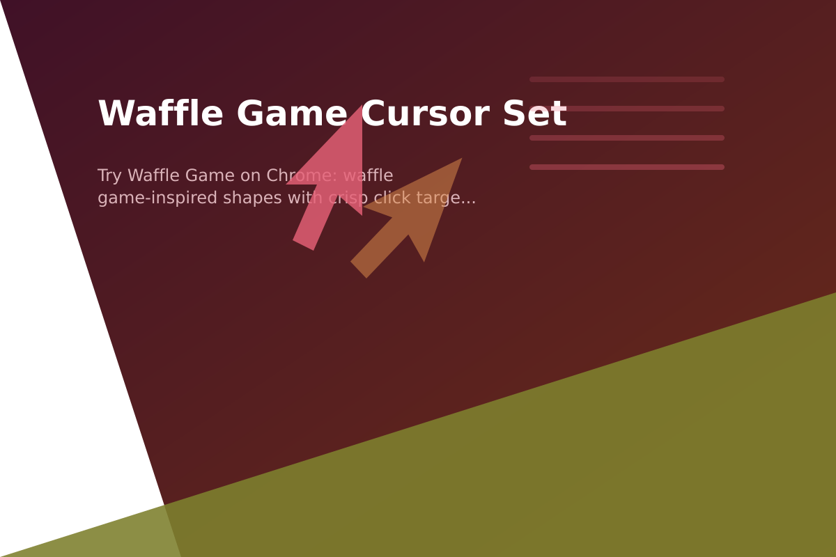 Waffle Game Cursor Set
