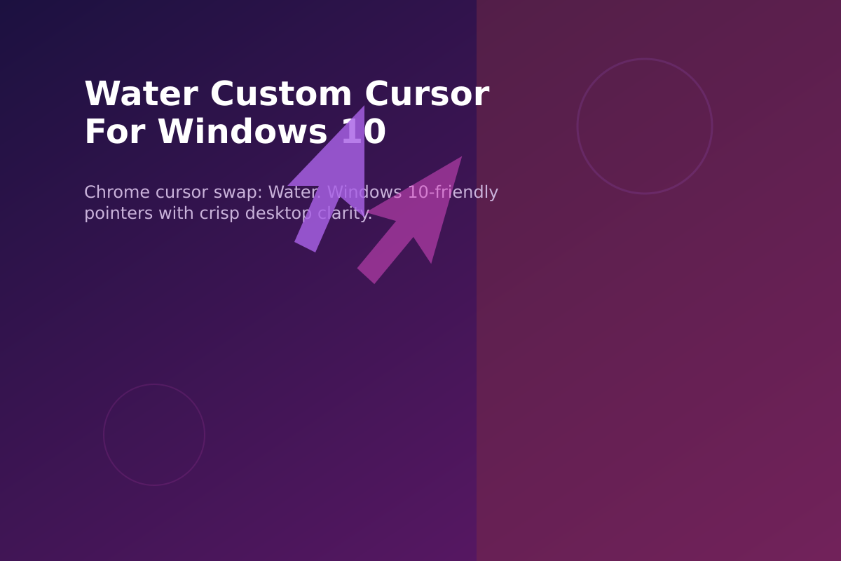 Water Custom Cursor for Windows 10
