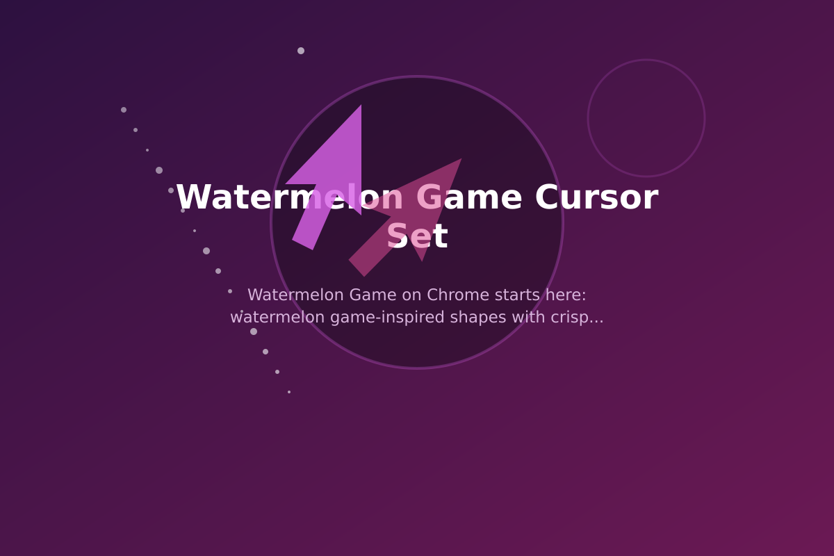 Watermelon Game Cursor Set