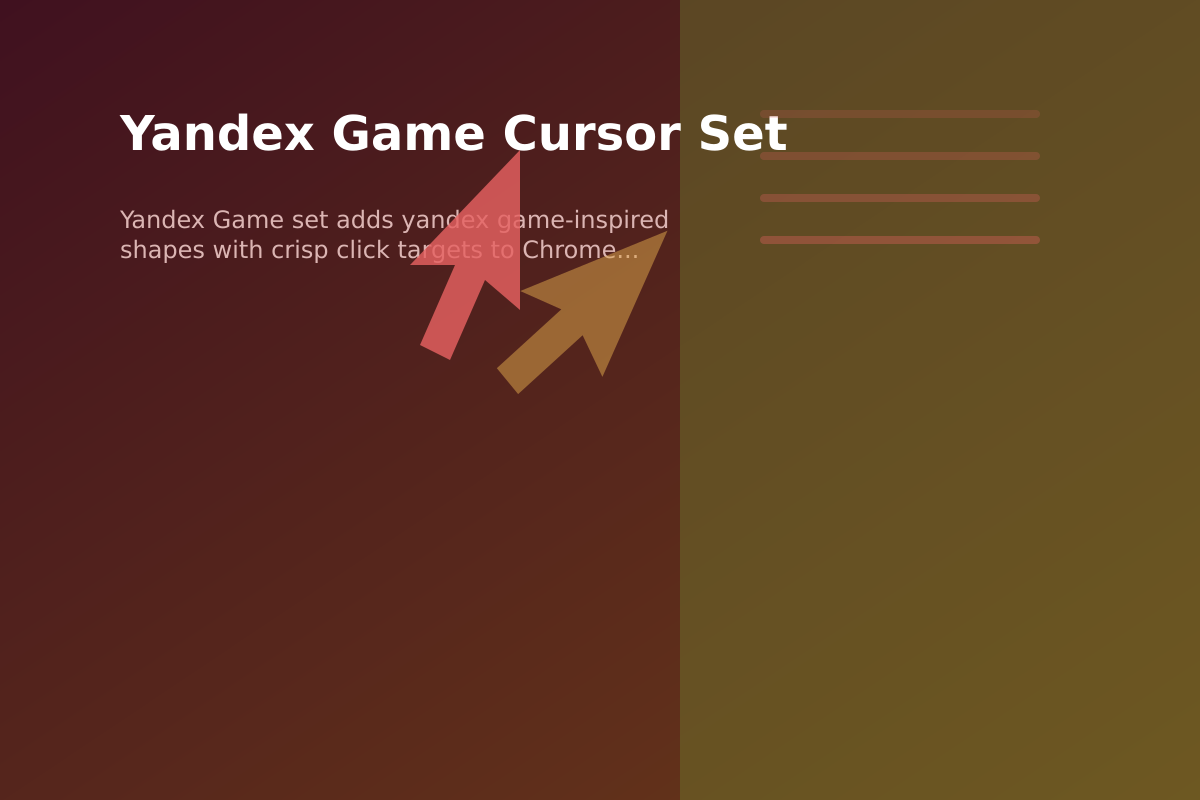 Yandex Game Cursor Set