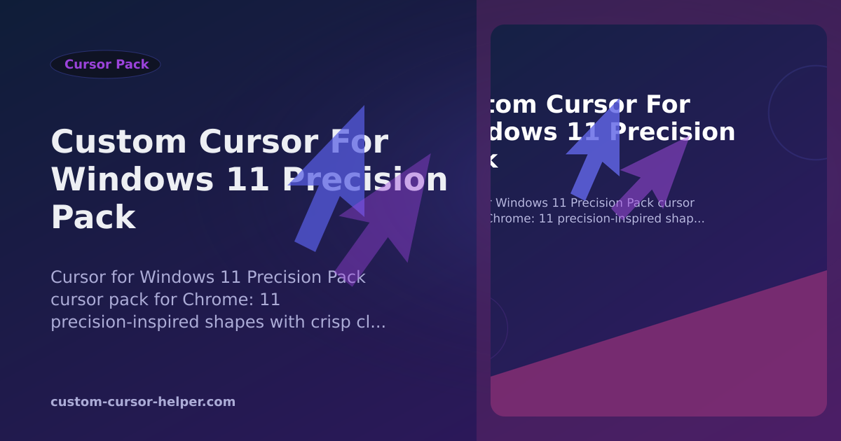 Custom Cursor for Windows 11 Precision Pack - Custom Cursor Helper