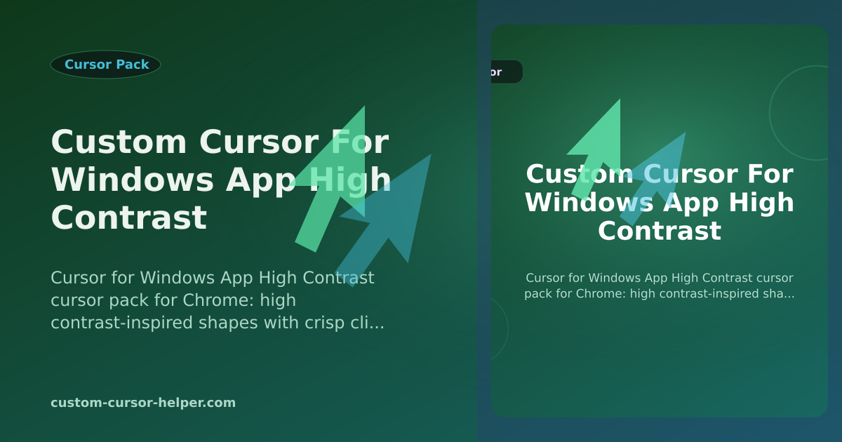 Cursor Basic Apps Custom Cursor for Windows App High Contrast - Custom Cursor Helper
