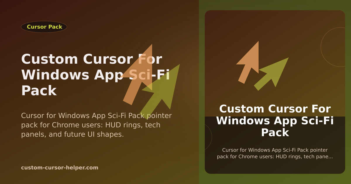 Custom Cursor for Windows App Sci-Fi Pack - Custom Cursor Helper