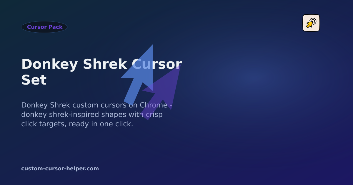 Donkey Shrek Cursor Set - Custom Cursor Helper