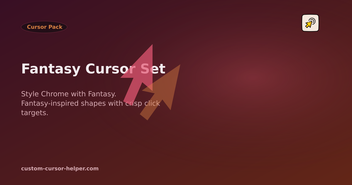 Fantasy Cursor Set - Custom Cursor Helper