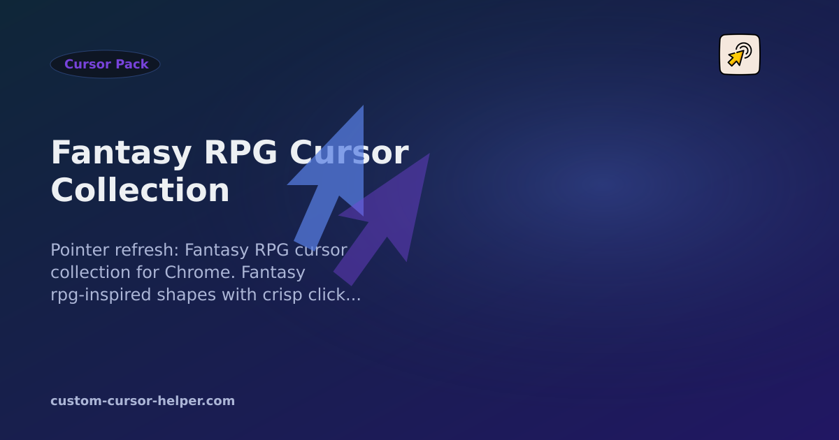 Fantasy RPG Cursor Collection - Custom Cursor Helper