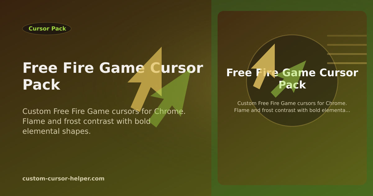 Free Fire Game Cursor Pack - Custom Cursor Helper