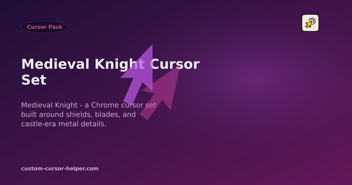 Medieval Knight Cursor Set - Custom Cursor Helper