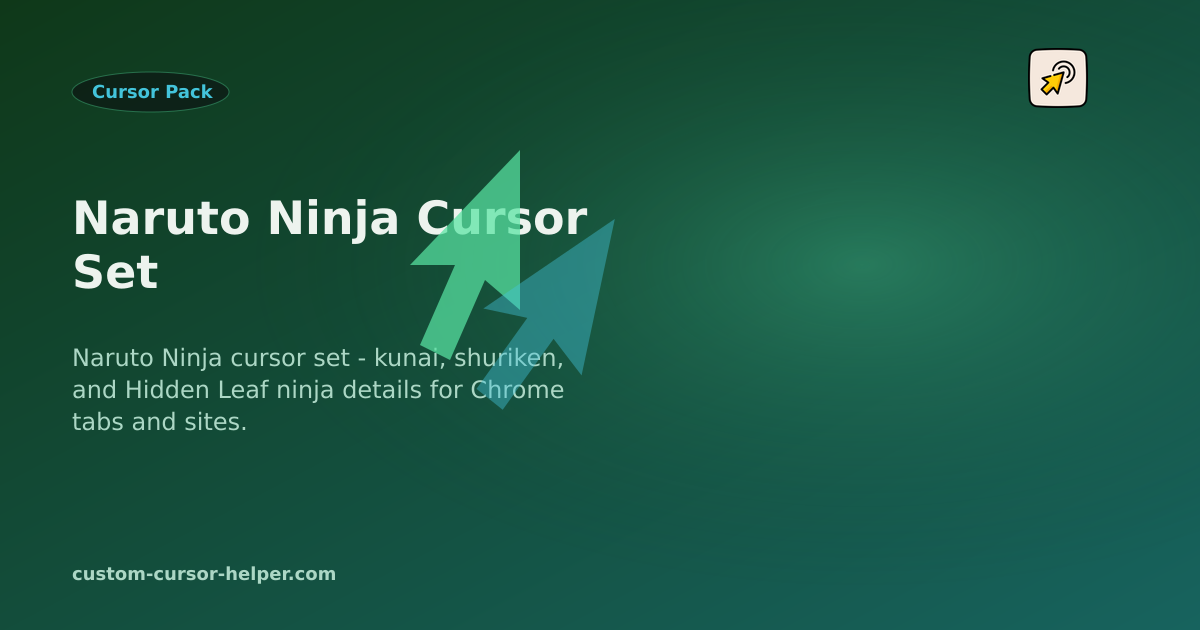 Naruto Ninja Cursor Set - Custom Cursor Helper