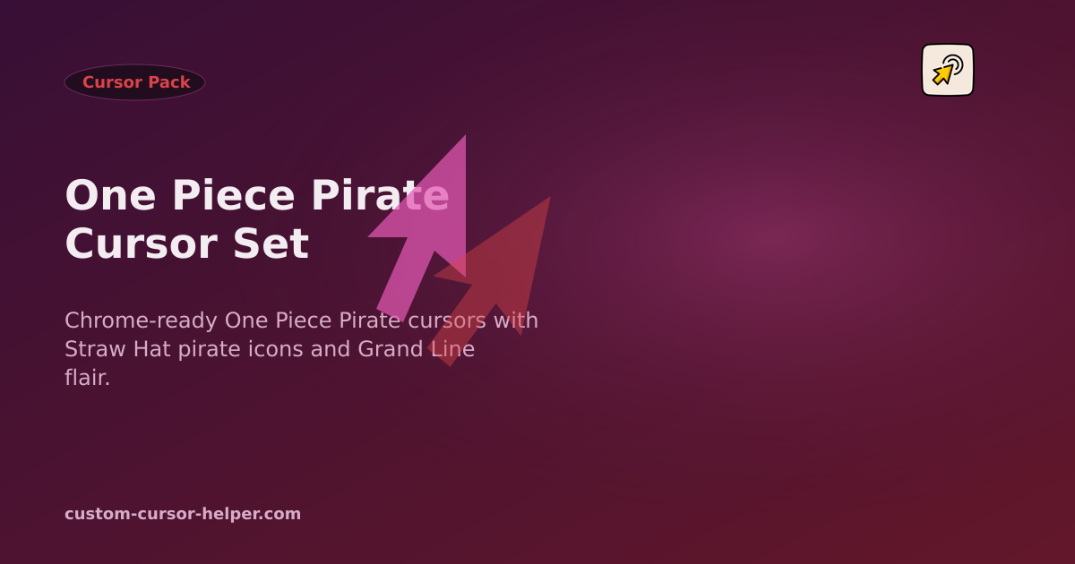 One Piece Pirate Cursor Set - Custom Cursor Helper