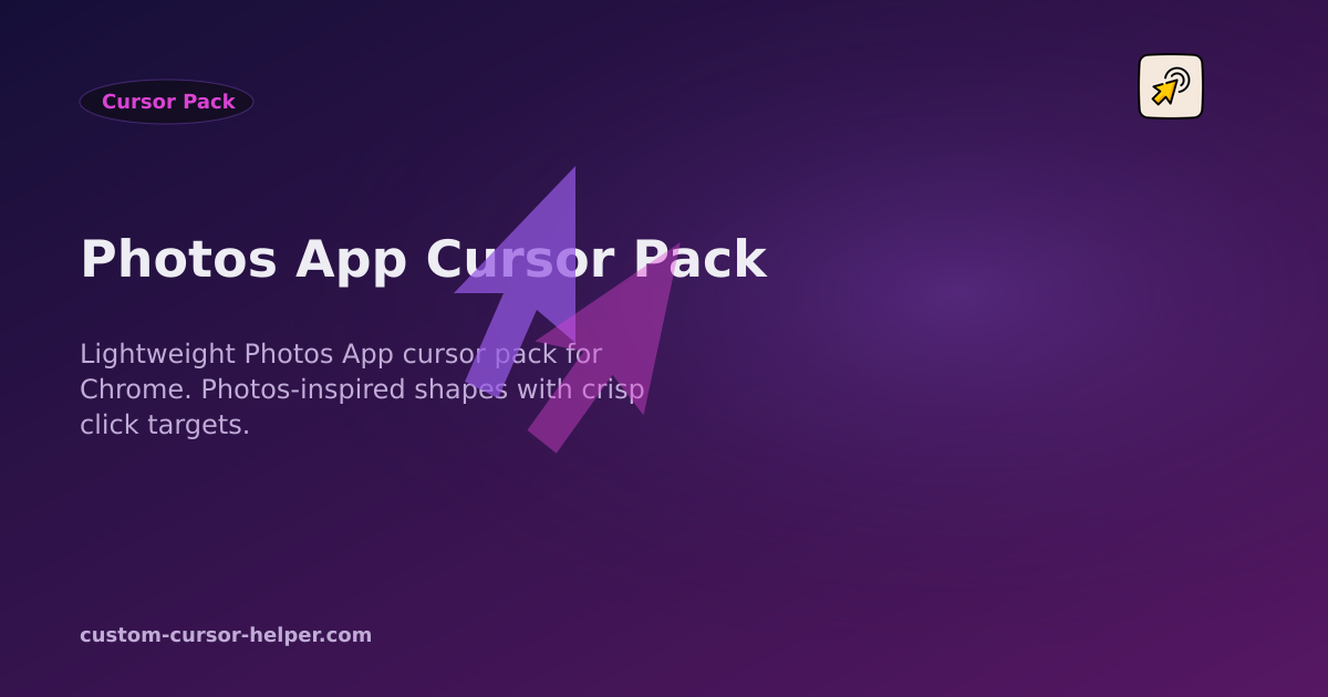 Photos App Cursor Pack - Custom Cursor Helper